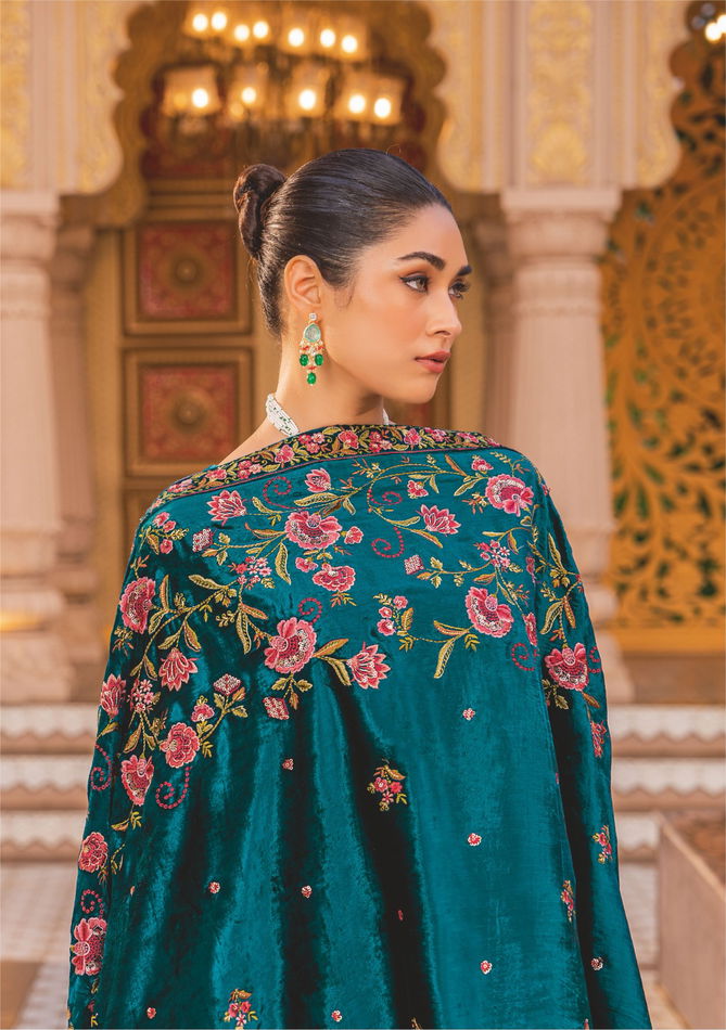 Libas E Khaas By Glossy Embroidery Viscose Velvet Wholesale Price In Surat